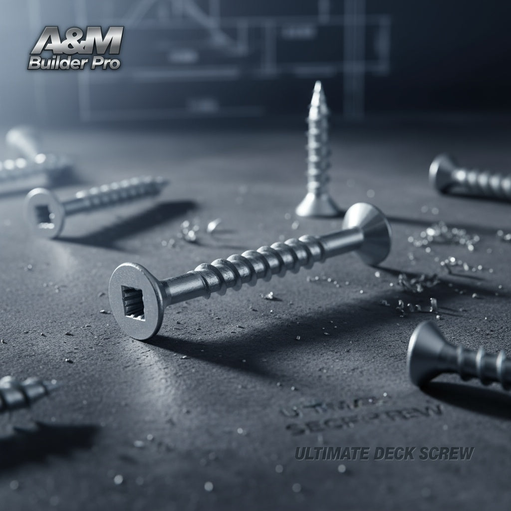 9 x 2 1/2 Phillips Flat Particle Board Screw T17 Zinc Plated