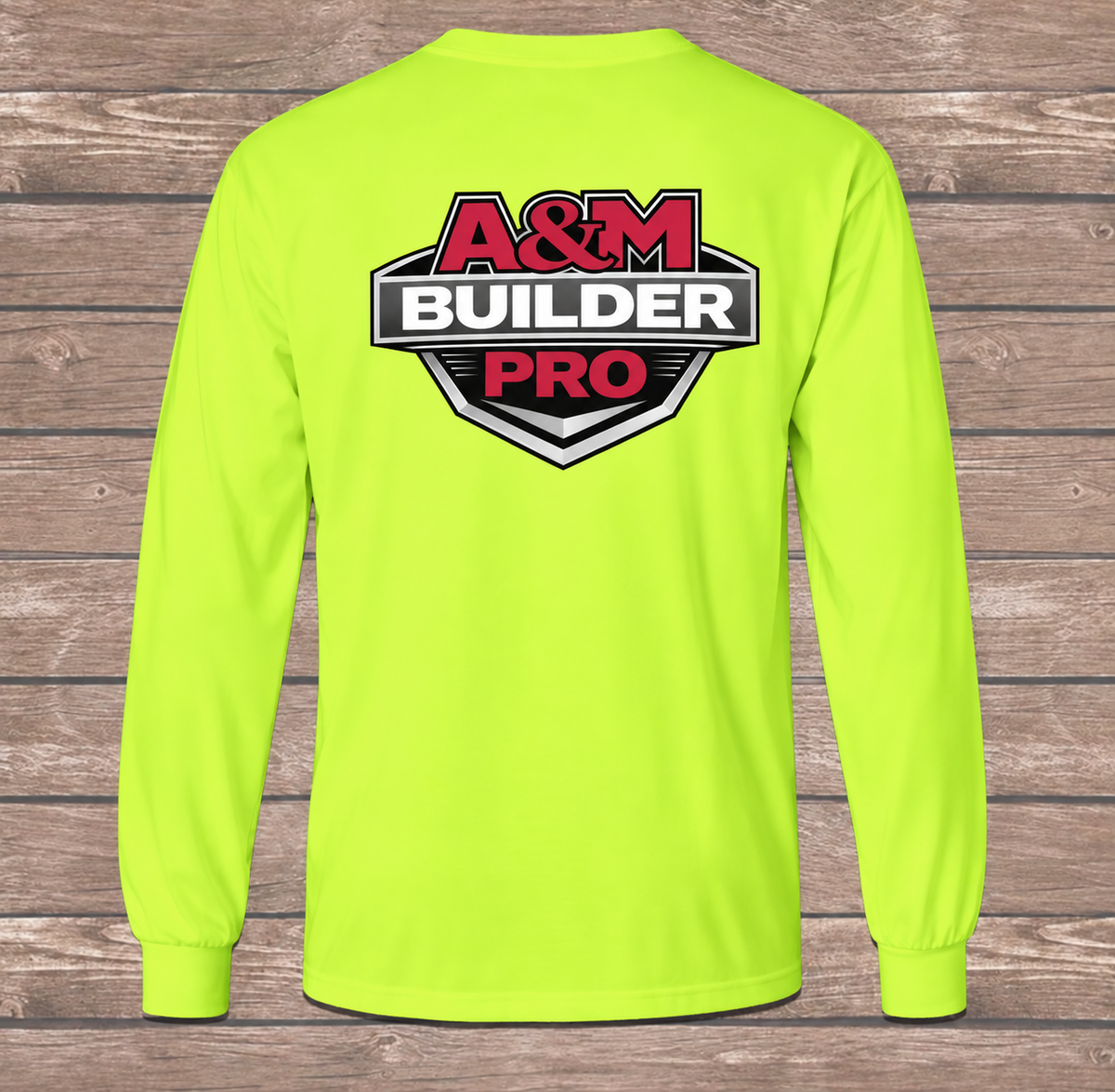 Custom Logo Hi-Vis Long Sleeve Safety Shirt 100% Polyester